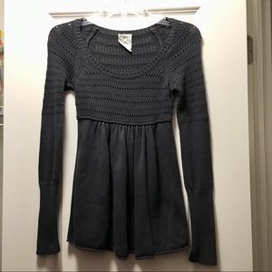 🌟MAKE AN OFFER🌟 Gray crochet sweater